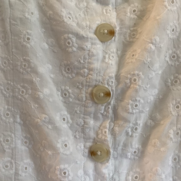 Lulu’s Sweet Sonata White Eyelet Mini Dress. Size S. - Picture 5 of 8